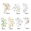 Ear Cuff Cartilage Earring Designed with Floral Green System Style Clip on Wrap for