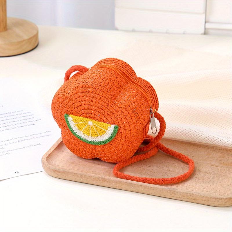 12cm Children's Crossbody Bag - Cute Fruit Design, Lightweight and Stylish Beach Vacation Handbag, Casual Crossbody Bag