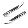 Pour BMW M 2pcs Mode Style de Voiture Acier Inoxydable Lame de Voiture Autocollant Imperméable pour Carrosserie de Voiture Pour Bmw x1 x3 x5 x6 f10 f20 f30 e36 e39