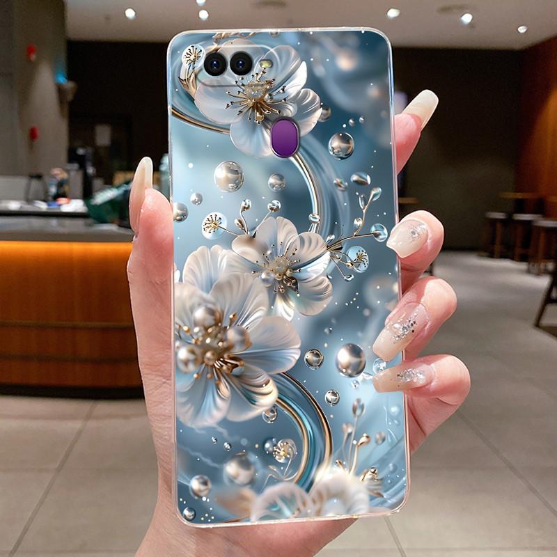 Case For OPPO A5S A12 AX5S A7 2018 AX7 A7N A12S A11K Luxury Fashion Butterfly Flowers New Design Clear Soft Silicone Phone Case