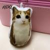 Cute Cat Ornament Meow Voice-Activated Plush Keychain Talking Stuffed Animal Interactive Pendant for Bags Backpacks Funny Gift Kids Students