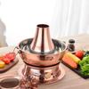 Fengqiying 36cm Vintage Copper-Plated Dual-Use Hotpot