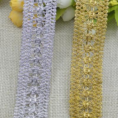 2 m/6.56ft Her Çanta Süper Geniş Altın Gümüş Dantel Ipek Trimler Dokuma perde Kumaşı dikiş Aksesuarı DIY El Sanatları Düğün Ev Dekorasyonu için mükemmel!eylem