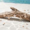 Starfish Bohemian Hair Chain Pearl Beaded Head Piece Shell Head Chain Boho Head Chain  Casual Wear