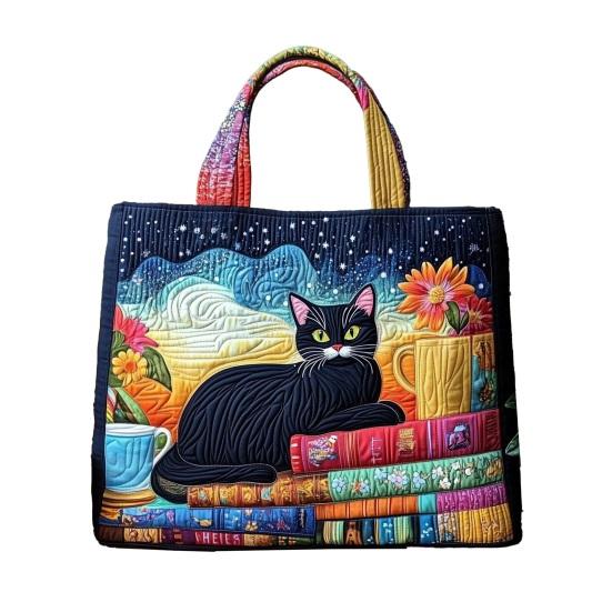 Quilted Vintage Handbag Women Tote Bag Shoulder Bag Machine Washable Floral Purse for Commuting Travel Grocery Shopping Beach