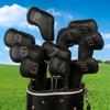 10Pcs PU Leather Iron and Wedges Golfs Club Head Cover Golfs Iron Headcover Protective Cover to Protect Your Golfs Clubs