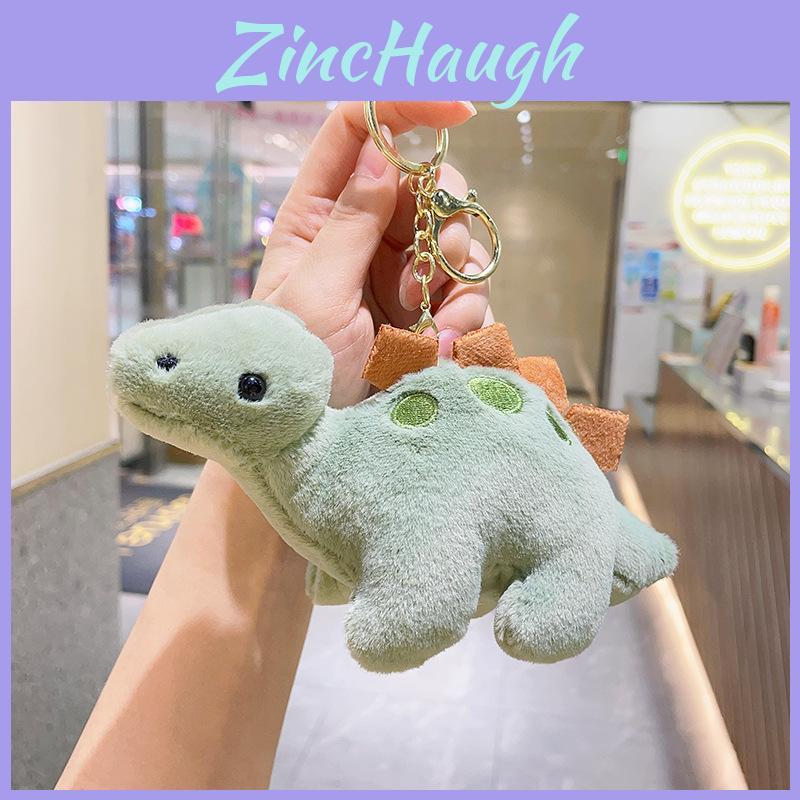 Adorable 2024 Dinosaur Plush Keychain Cute Pp Cotton Bag Car Chain Decoration