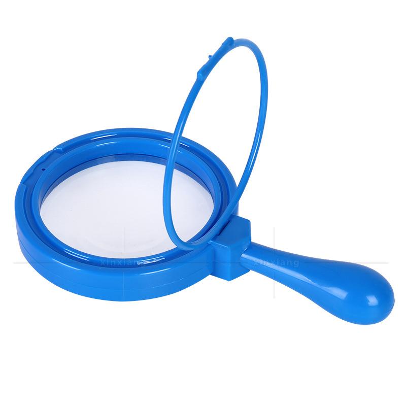 5X Handheld Magnifier Plastic Resin Shatterproof Magnifying Glass for Elementary School, Insect Observation Creative Gift