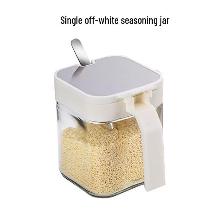 Moisture-Proof Kitchen Seasoning Box Set with Jars and Salt Container