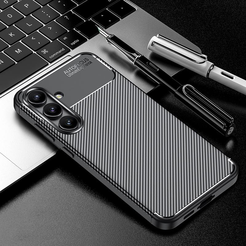 

For Samsung Galaxy S24 FE Case Samsung Galaxy S24 FE Cover Silicone Shockproof Luxury TPU Phone Case For Samsung Galaxy S24 FE For Galaxy S24 FE чёрный
