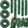 Simulation Pine Needle Rattan Christmas Decorations, Christmas Tree Ring Accessories Venue Decoration