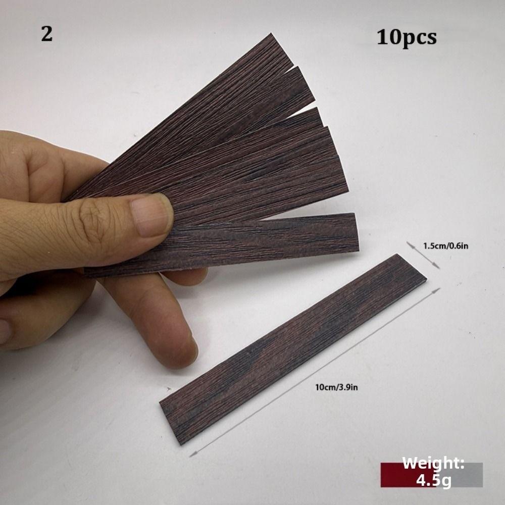 

10pcs Mini Miniature Dollhouse Floor Boards PVC 10*1.5cm Dollhouse Floor Tiles Multicolors Wooden Flooring Fit 1:12 Dollhouse