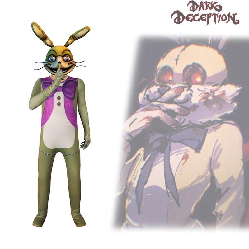 Dark Deception Robbie The Rabbit Cosplay Costume Halloween Role Kids Playing