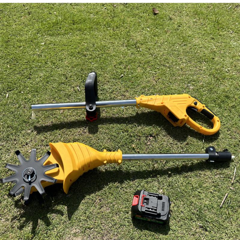 Garden Folding Telescopic Loose Soil Wheel Cordless Electric Soil Loosening Machine Small Portable Agricultural Rotary Tiller