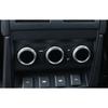Fit For Defender 110 - Silver Aluminum Rear AC Knob Ring Cover Trim 3pcs