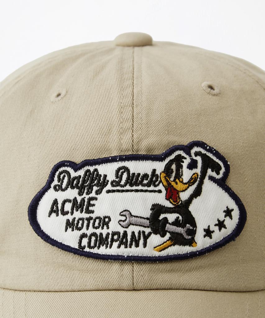 OUTSTANDING [Looney Tunes] Cotton Ball Cap(Daffy Duck)_Khaki