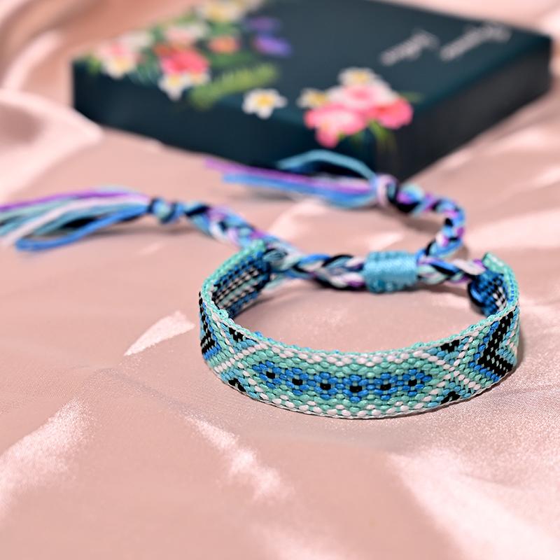 12 Kleuren Bohemia Vriendschap Kwastje Armband voor Vrouwen Mode Katoenen Touw Weven Zomer Strand Boho Meisjes Armbanden