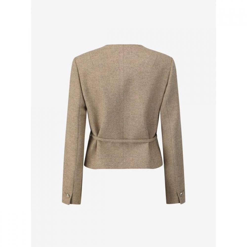 Cc Collect Wool 100 Colorless Short Jacket C261msf002