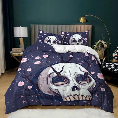Skull Bedding Set Halloween King Duvet Cover Set KidTwin Full Queen Bedroom Set All Saints' Day Home Textile Housse De Couette