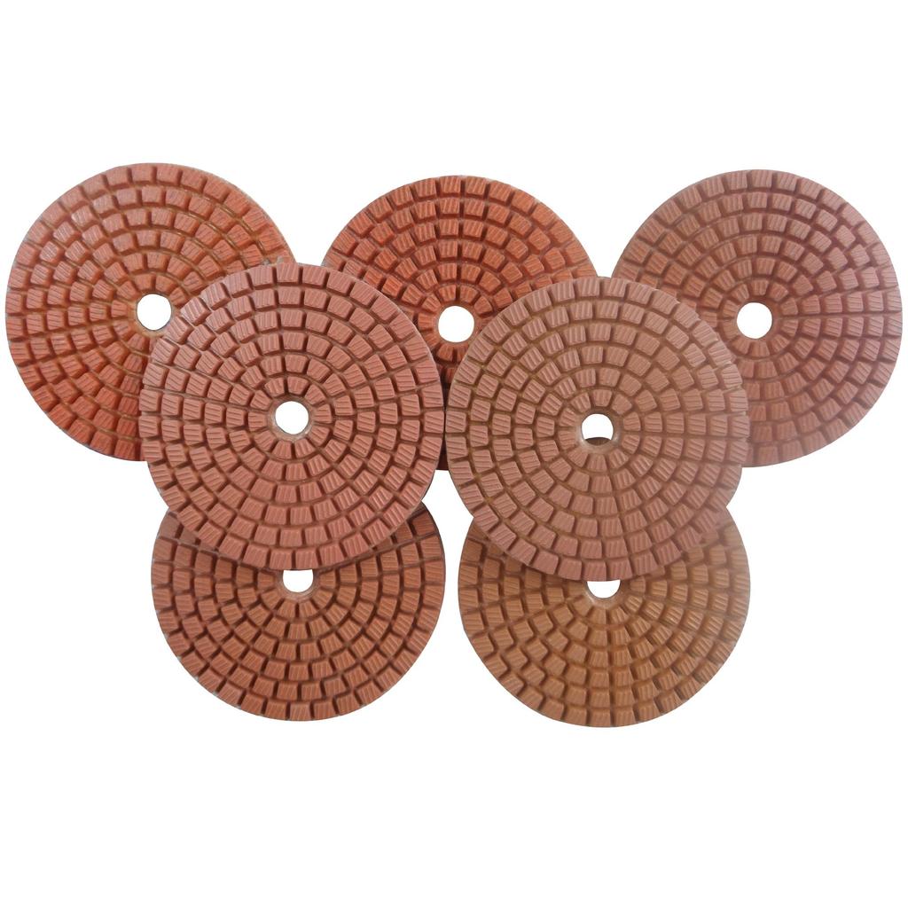 Konfor Wet Grinding Diamond Cutter Rim 100mm for Marble and Granite, Set of 7