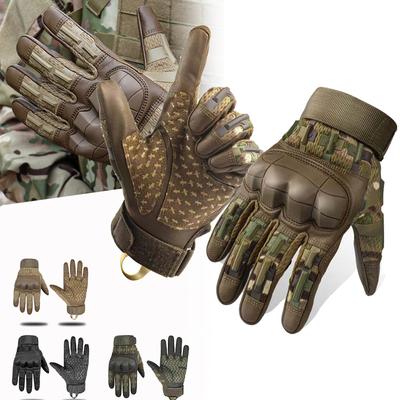 Taktische rutschfeste Bergsteigen Radfahren Kampf Fitness atmungsaktive Outdoor-Sport Vollfinger-Handschuhe