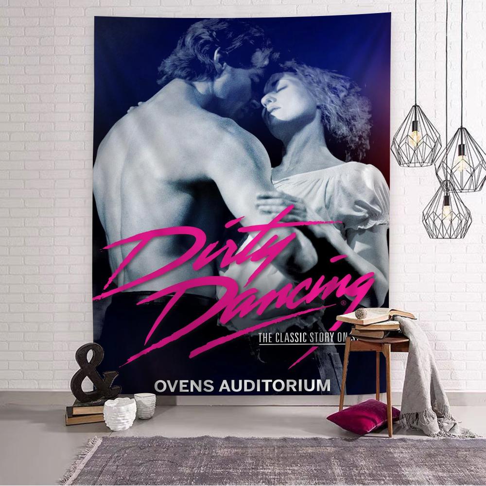 Klassischer Film Dirty Dancing Cartoon Wandteppich Kunst Science-Fiction-Zimmer Heimdekoration Wandbehang Heimdekoration