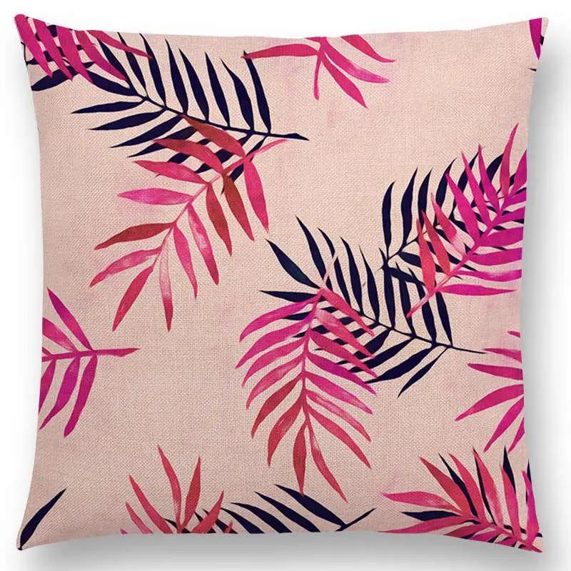

Home Decor Floral & Leafy Patterns Pillow Covers Pattern Cushion Cover Suitable For Sofa Bedroom Car Pillow Cover 40x40cm