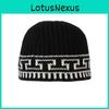 Retro Patterned Knit Fisherman Cap With Ear Protection For Autumn And Winter Wear