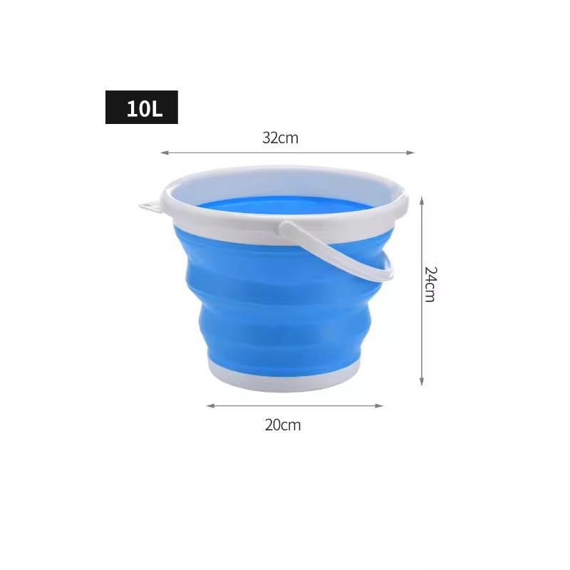 TikTok Trend: Portable Foldable Bucket for Travel & Outdoor Use