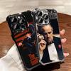 The Godfather TV Plating Phone Case For Iphone 16 17 Pro Max Air 16E 14 15 Plus 12 13 Mini Anti-Fall Airabag Cover