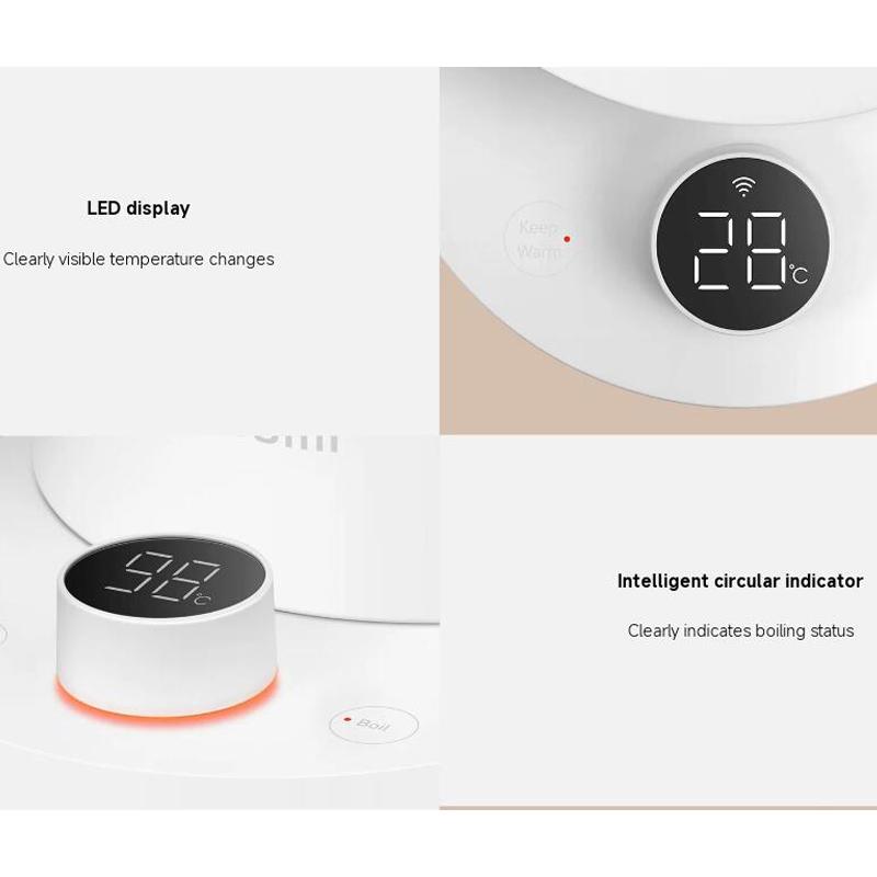 Xiaomi Fierbător inteligent 2 Pro Xiaomi Mijia Fierbător electric termostatic 2 Pro Ecran cu afișaj LED inteligent Ceainic reglabil cu temperatură fără trepte