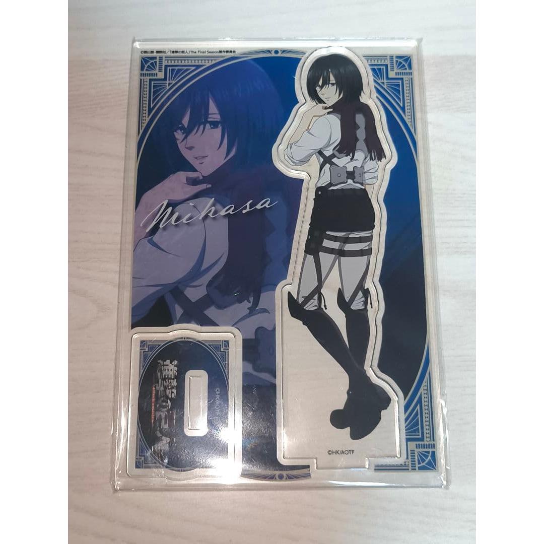 Used Attack on Titan Karamorukuji Acrylic Stand Mikasa