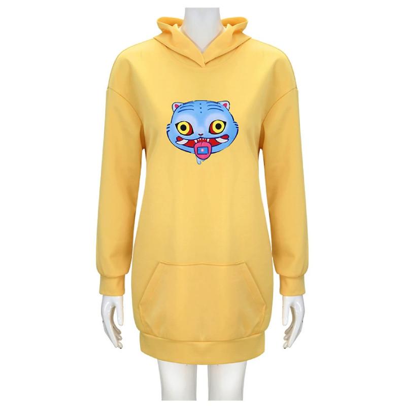

Kpop Demon Hunters Tiger Pattern Cosplay Pajamas With Geometric Print For Costume Parties XXL