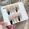Gold Income Cat Eye Heart Nail Art: Student-Friendly, High-End, Skin-Brightening, Detachable Press-On Nails