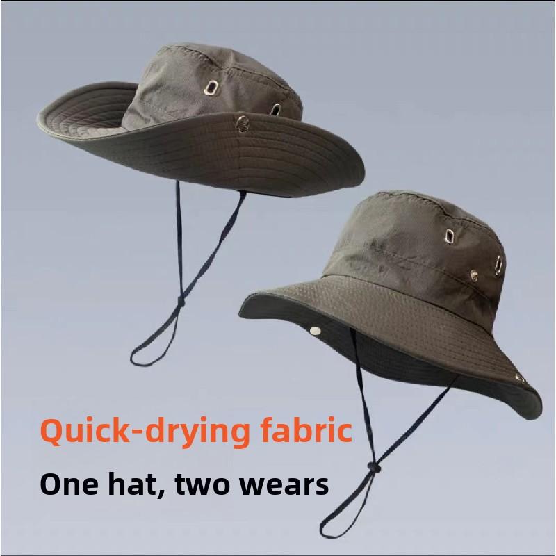 

Sun protection sun hat, outdoor fishing and hiking hat, women s drawstring fisherman hat, men s wide-brimmed summer vacation hat, 3-pack 3 pieces зелений