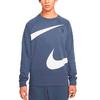 Nike Sweatshirts Men's Blue Crew Neck Moderate Regular DD6097-437