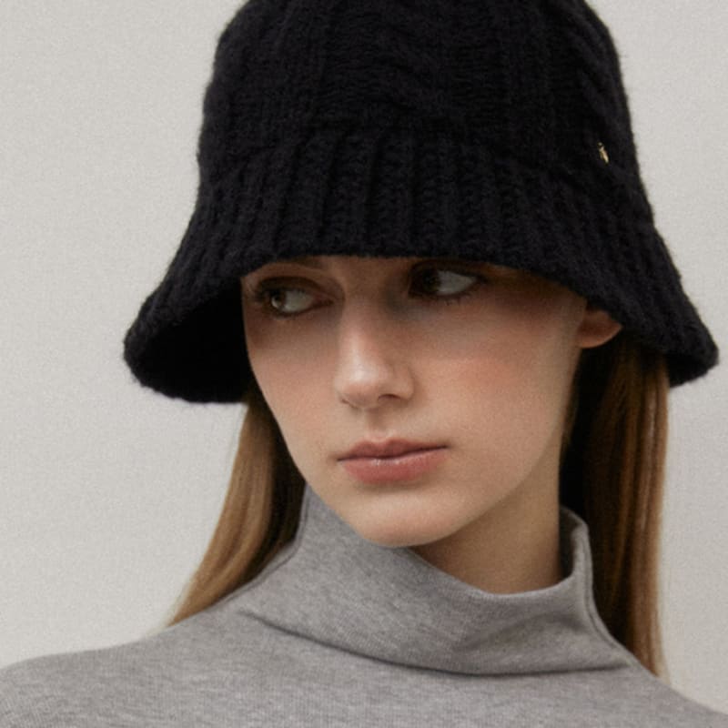 Tatiana Classic Cable Knit Bucket Hat HT8165 2 Colors