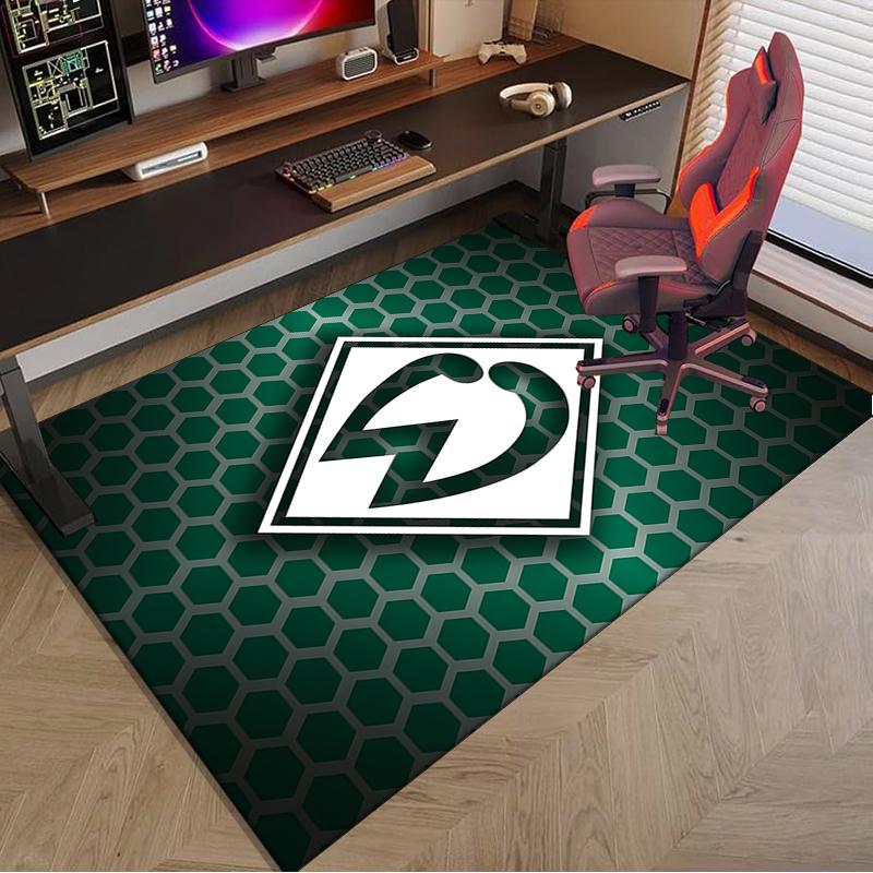 1PC Green Werder Symbol Rug Game Carpet, Floor Mat for Bedroom Living Room Entryway Rug, Home Decor Idea Gift for Christmas birthday
