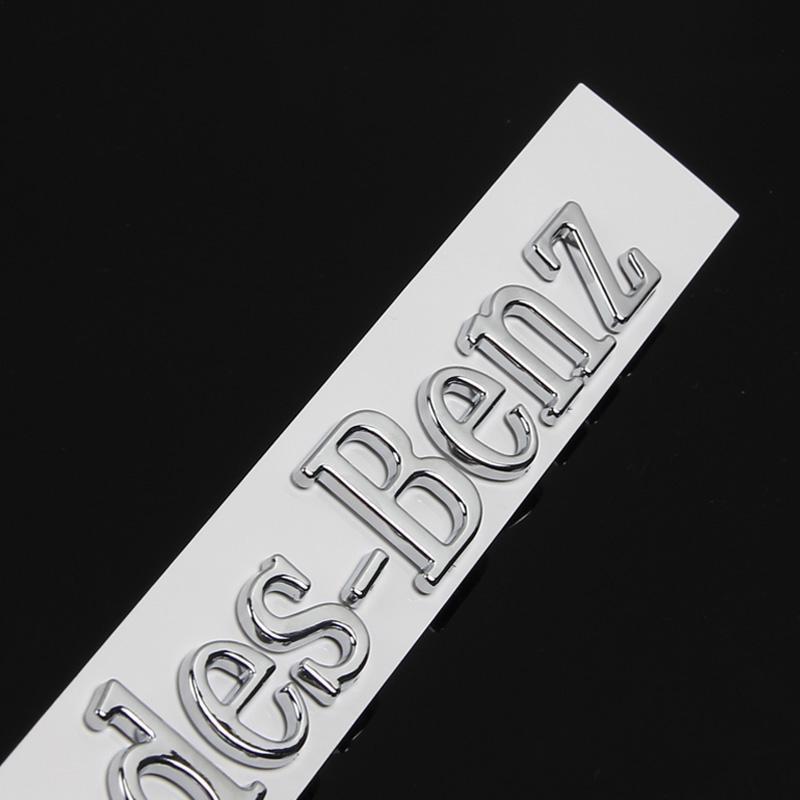 CUTRB1 For Mercedes Benz Original Letter Logo 3D ABS Car Emblem Stickers Universal Decals Modified Dody Rear Tail Standard Accessories