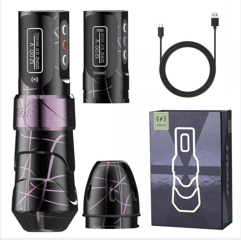 Wireless Tattoo Machine Pen: Battery-Powered Liner & Shader - Integrated Motor