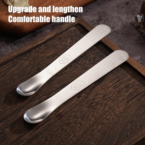 Stainless Steel Dumpling Spoon Filling Scoop And Mixer for Wontons Pastries Non-Slip Handle Smooth Edge Rust-Resistant Essential Kitchen Tool