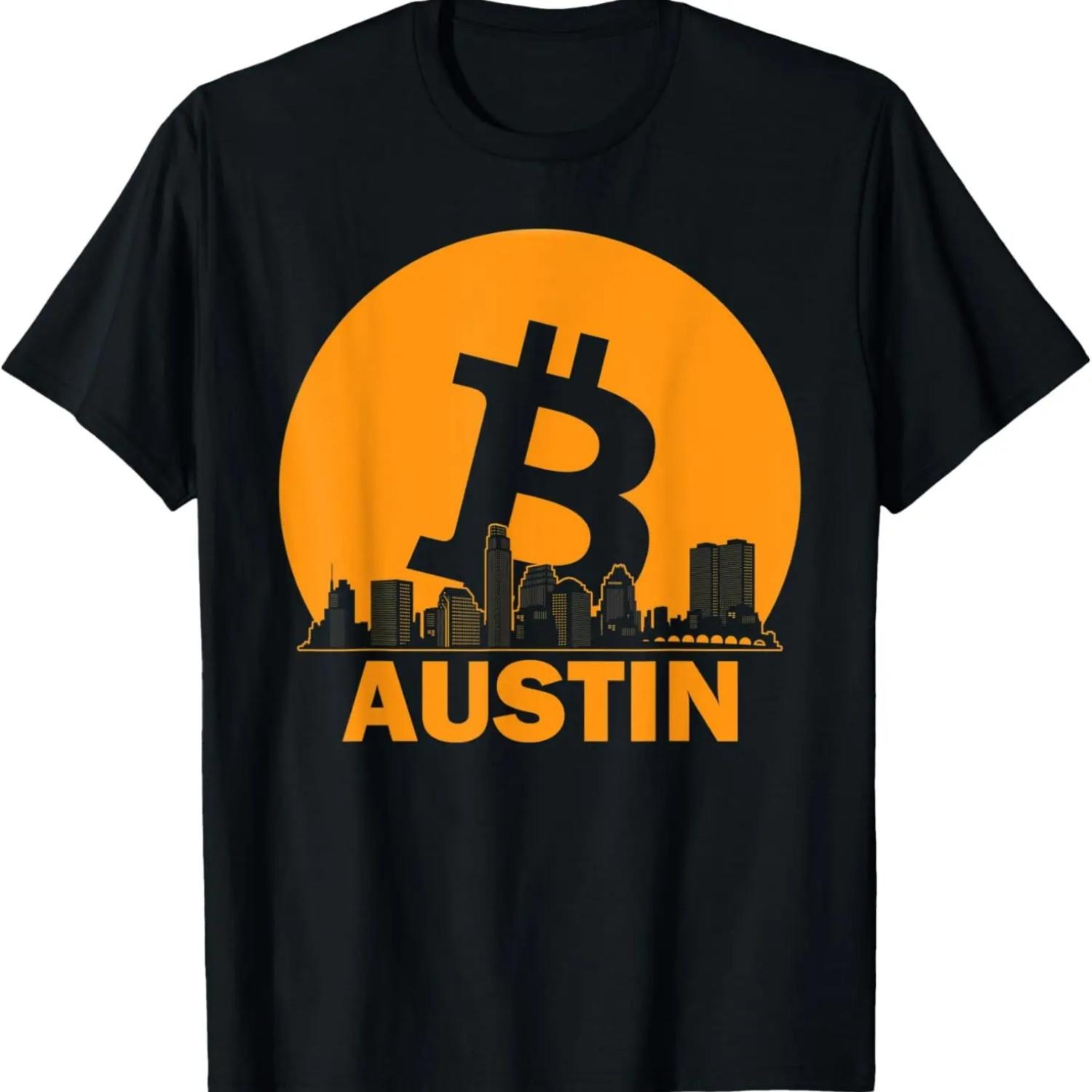 BTC - Texas Austin Skyline - Austin Bitcoin Skyline T-Shirt S
