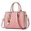 Trendy Embossed Soft PU Handbag: Large Capacity Women's Crossbody & Shoulder Bag