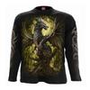 Spiral Direct Unisex Adult Oak Dragon Back & Sleeve Print Long-Sleeved T-Shirt