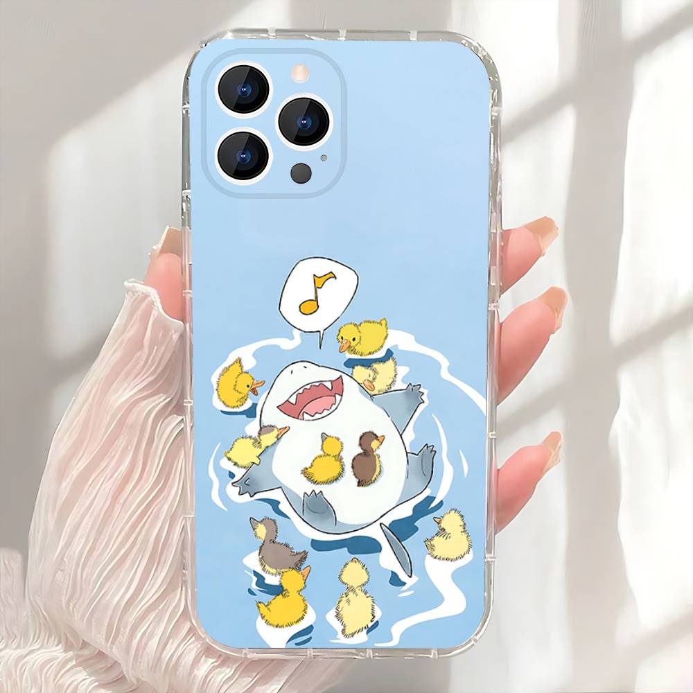 J-Jeff The Land Shark Phone Case For iPhone 17,16,15,14,13,12,11 Pro,Max,Plus,X,XS,XR,SE4,E Mini Transparent Soft Cover iPhone16pro