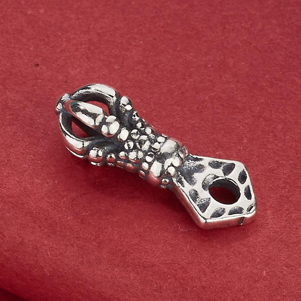 Sterling Silver Tibetan Vajra Pendant for DIY Beading & Weaving Bracelet Accessories