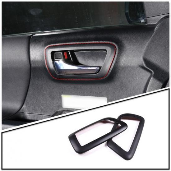 Matte Black Interior Door Handle Bowl Cover Trim Kit for Toyota Tacoma 2016-