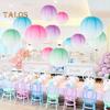 Paper Lantern Gradient Color Summer Party Wedding Lantern Decorative Light Indoor Outdoor Festive Atmosphere Decor