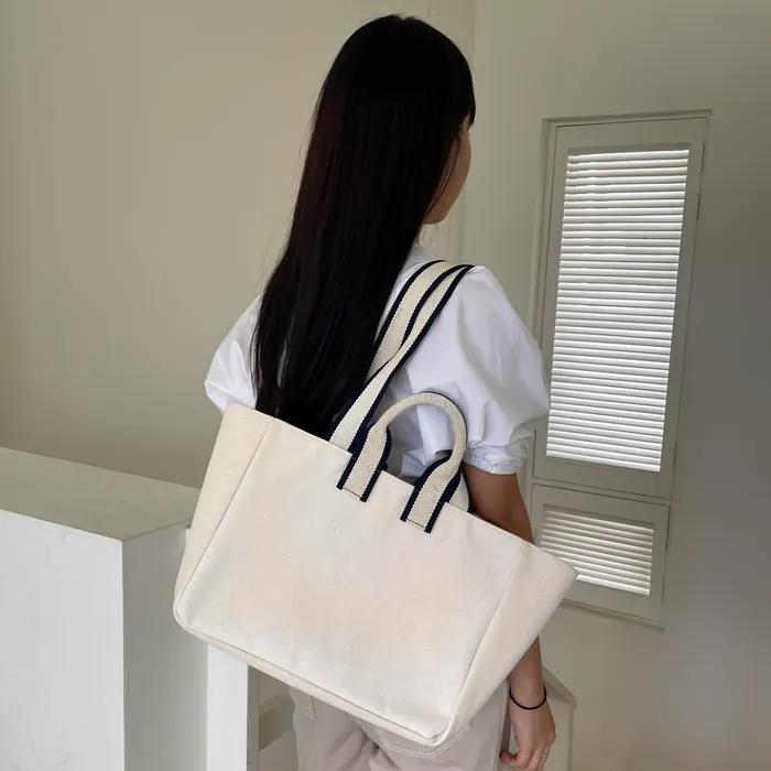 Two-tone Strap Bag (ivory)