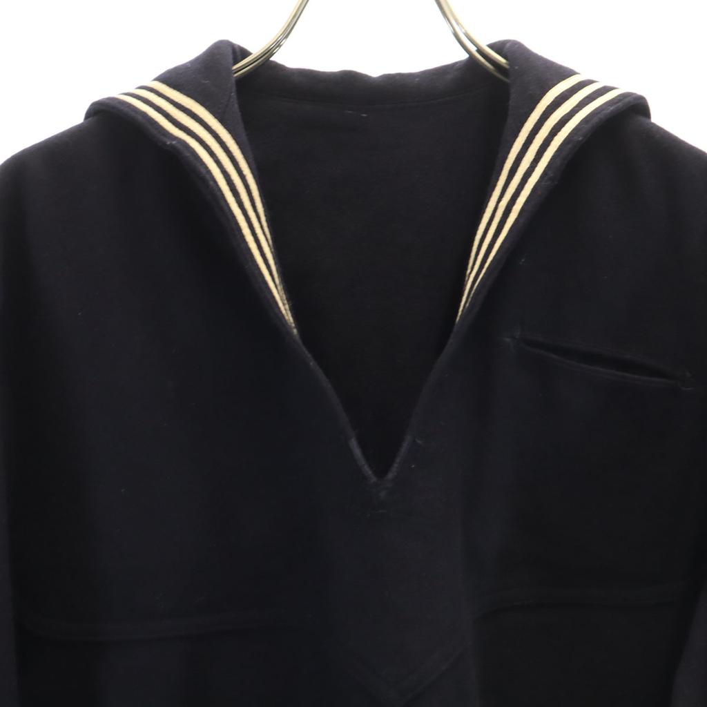 US NAVY 60s 70s vintage Long sleeve Sailor shirt Navy Men's Used